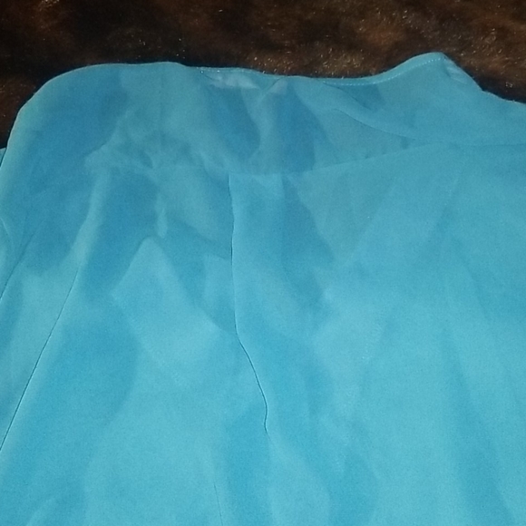 WAS $45 LUSH NORDSTROM Sheer BLUE Button Tunic/Shirtdress - Picture 13 of 13